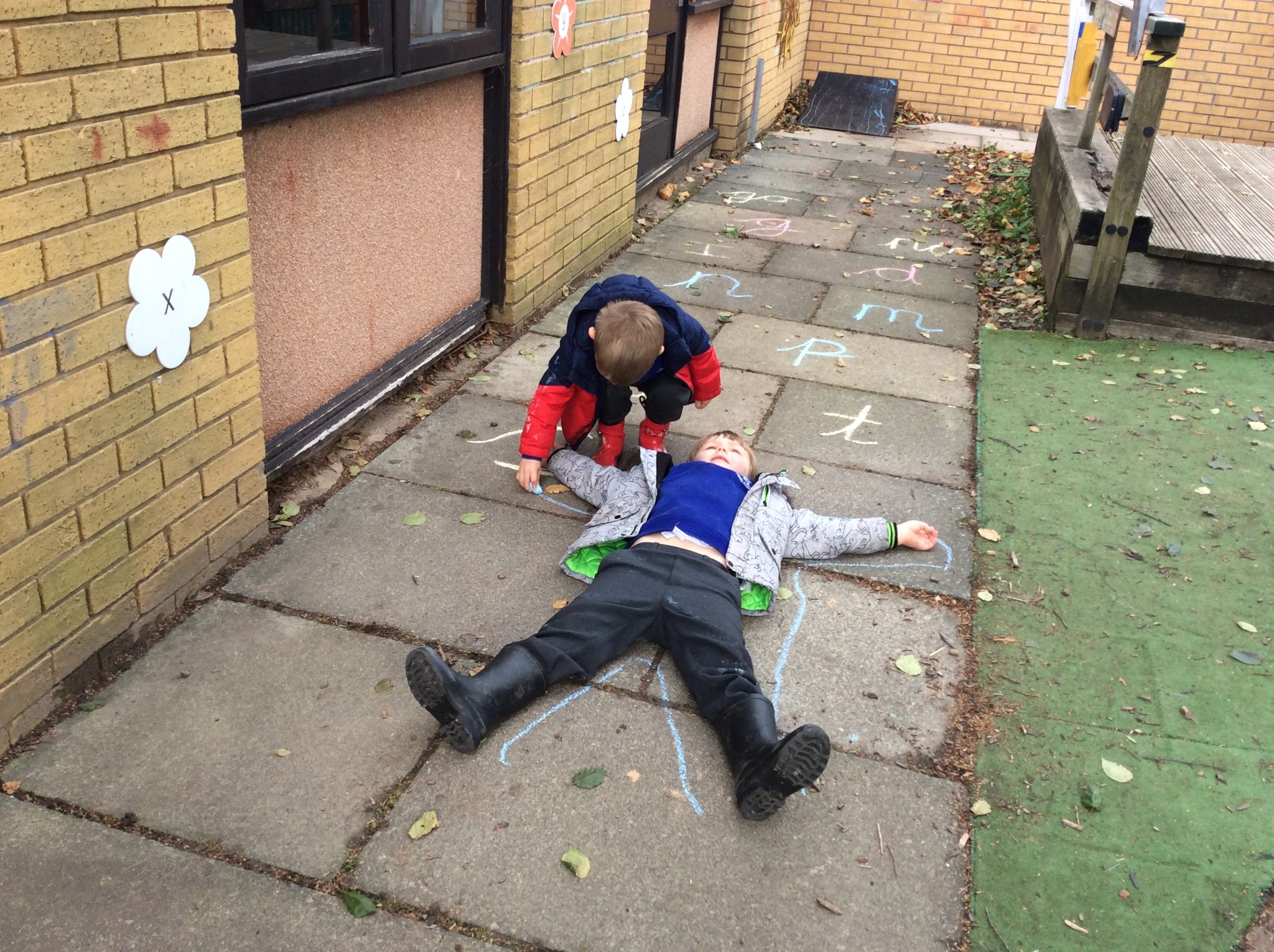 Image of Mark making outdoors